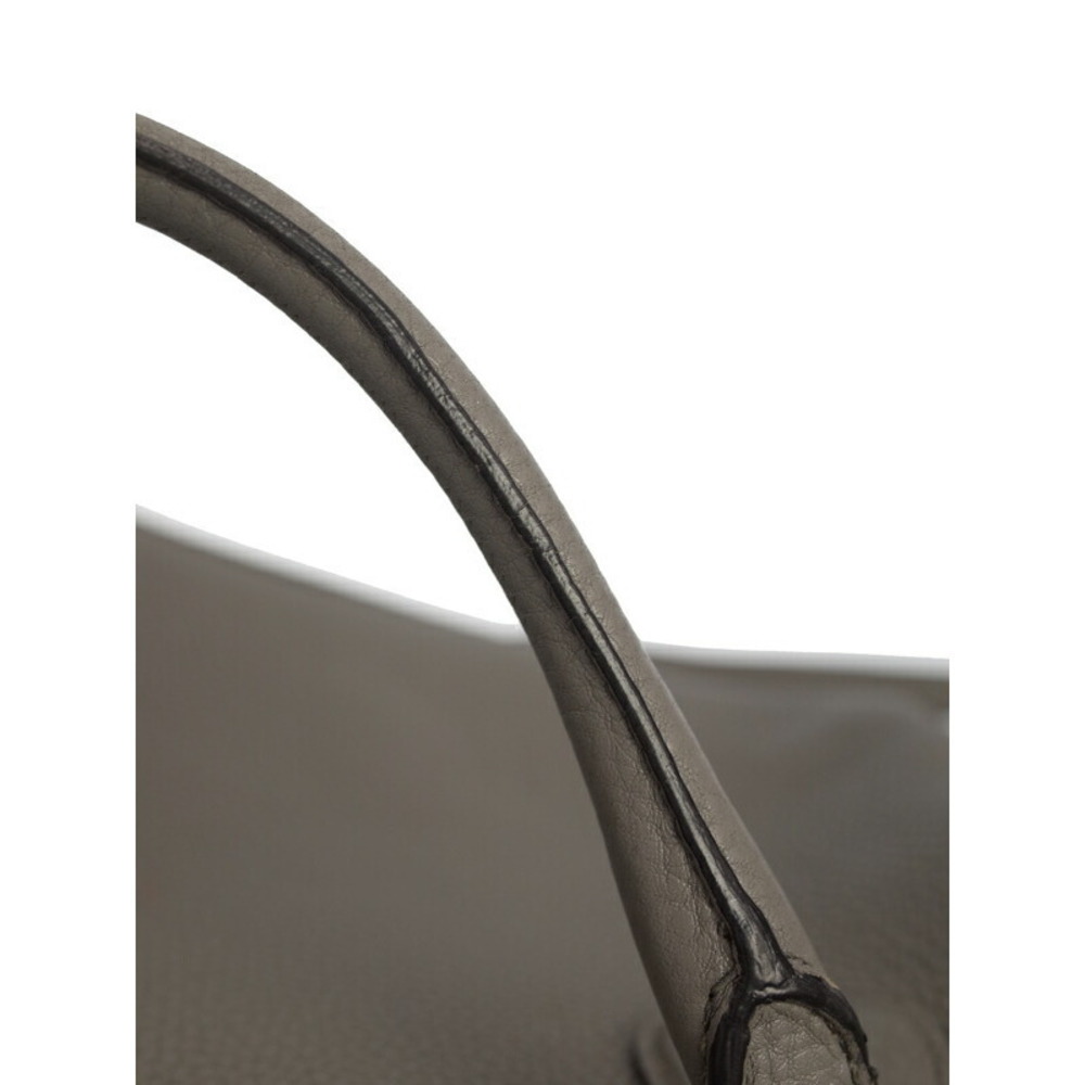 Prada Vitello Daino tote bag pebbled leather Gray - Picture 8 of 9